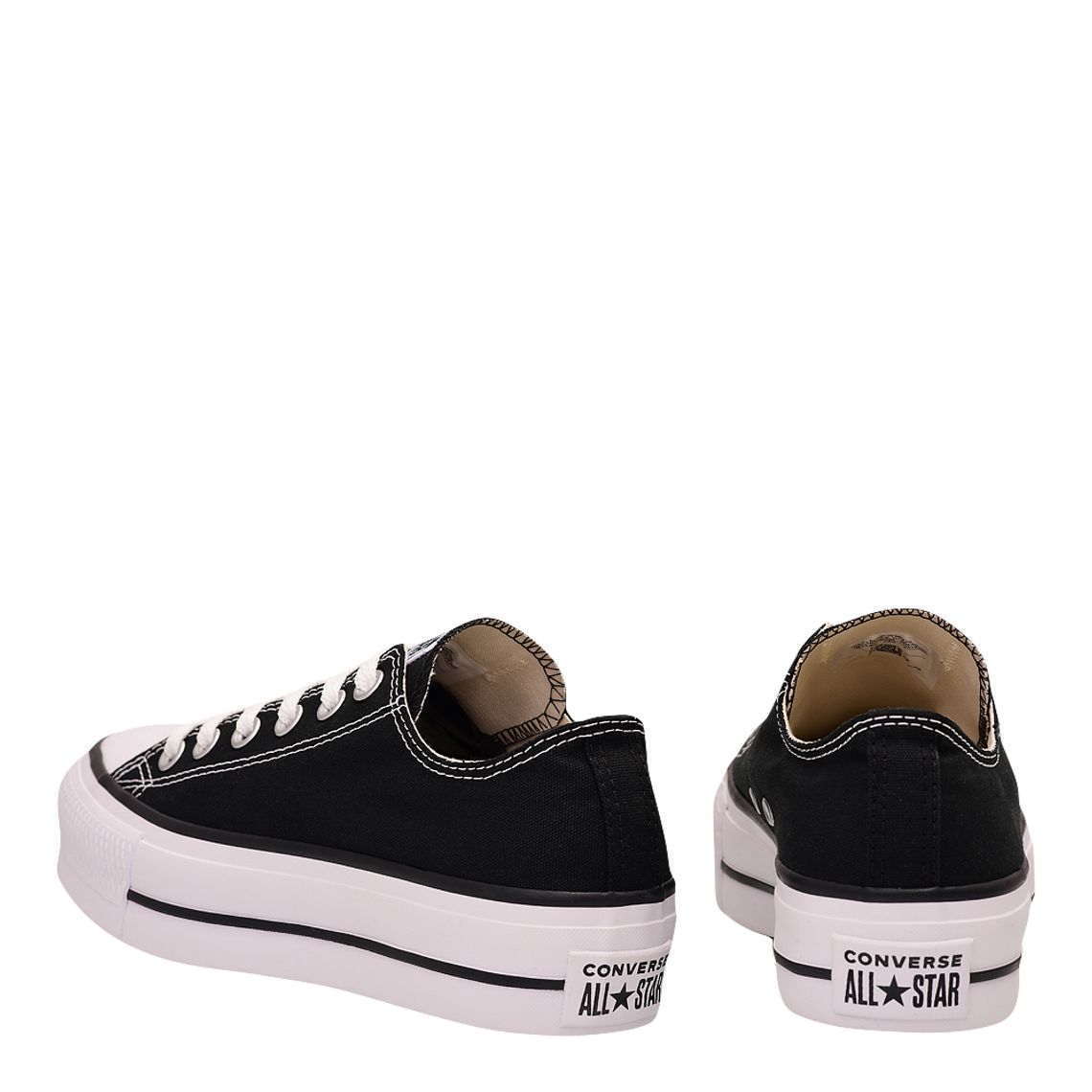 all star flatform todo preto