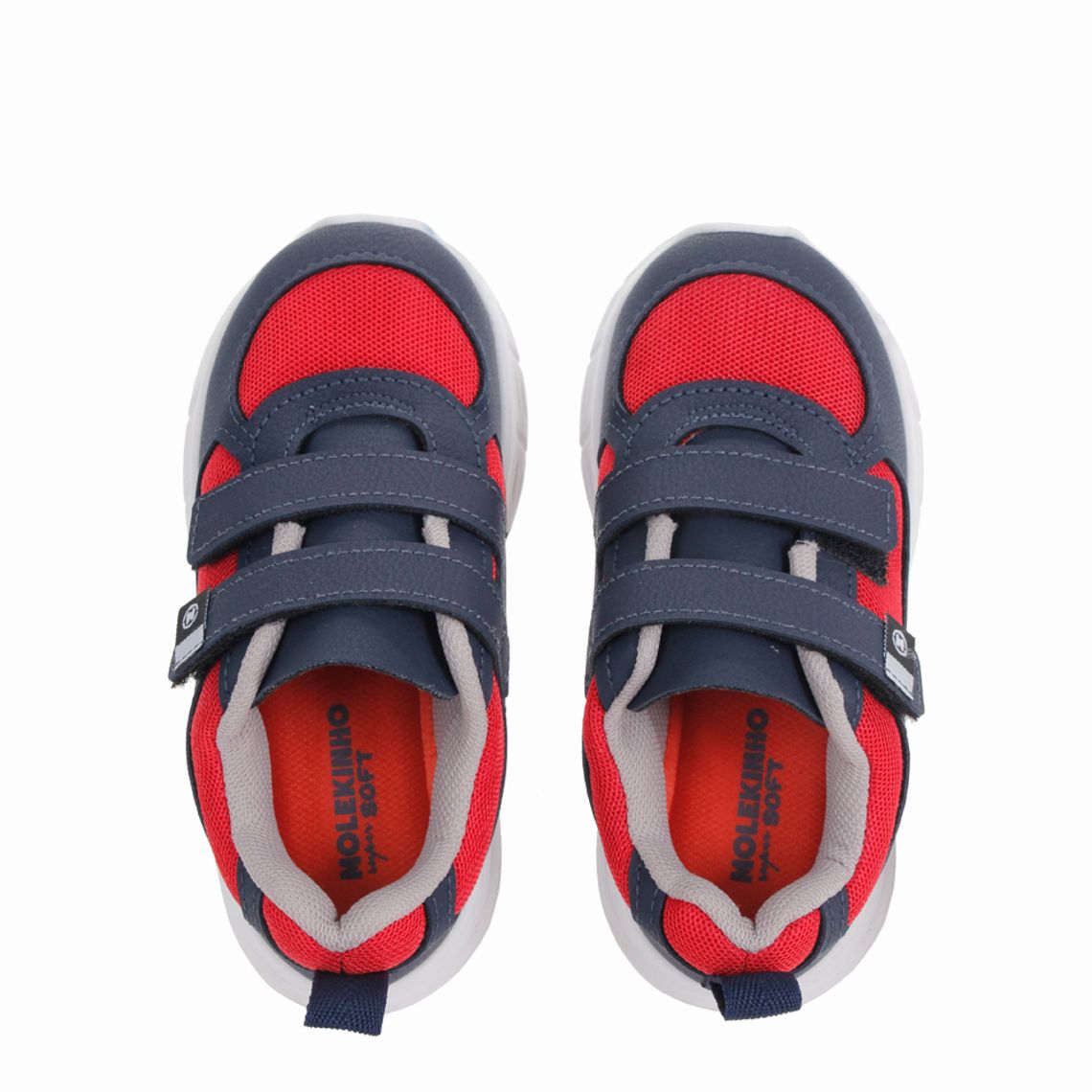 Tênis Infantil Molekinha Velcro Vermelho - kallan