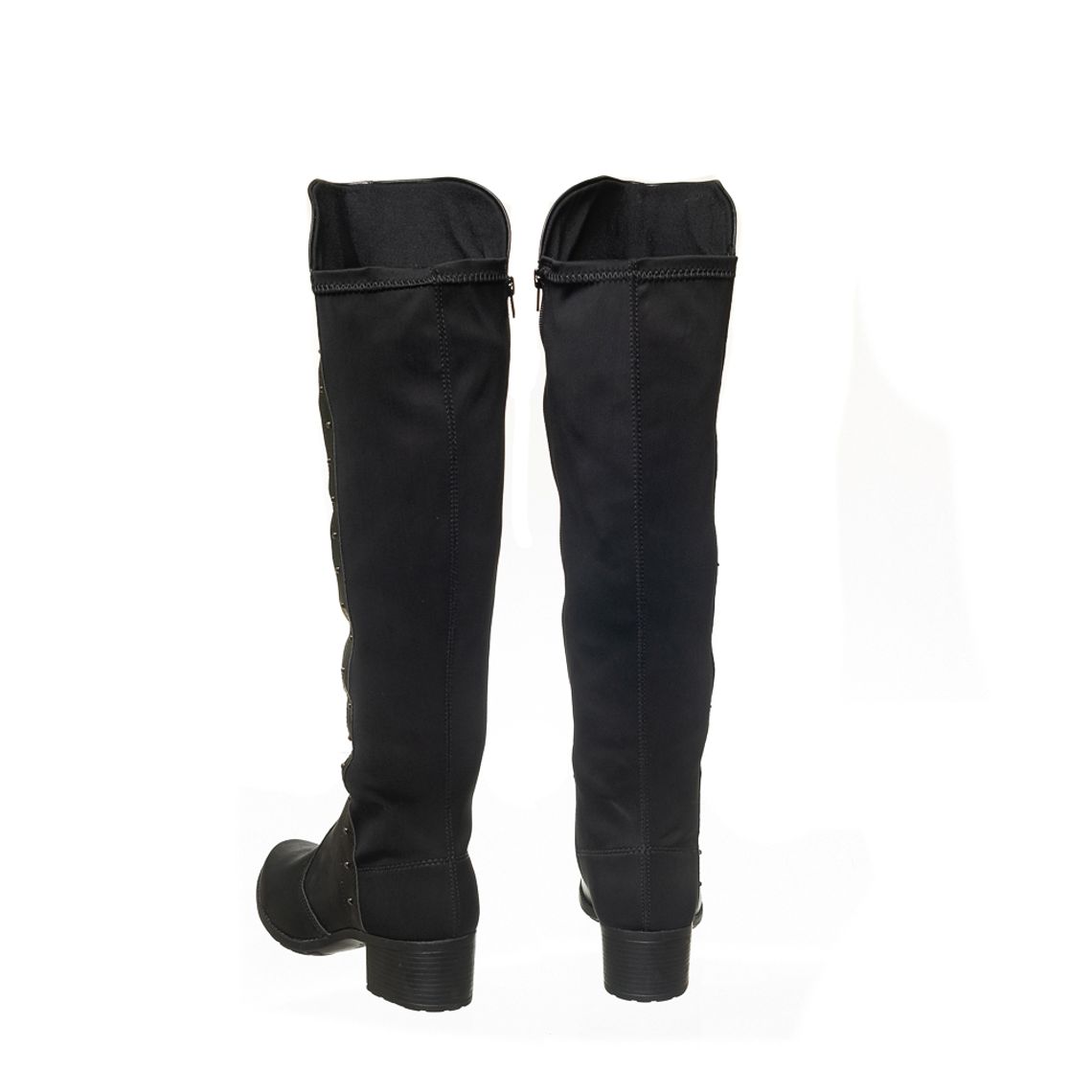 Bota Mississipi Cano Alto Elastico Tachas Preto - kallan