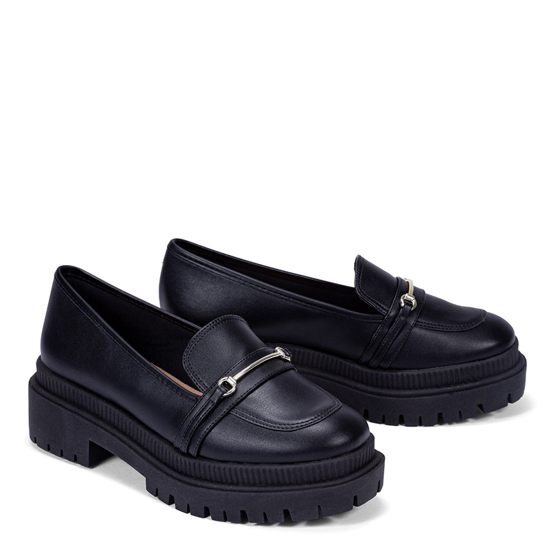 Mocassim DAFITI SHOES Loafer Metal Preto - Compre Agora