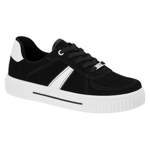 Tênis flatform store vizzano recortes preto