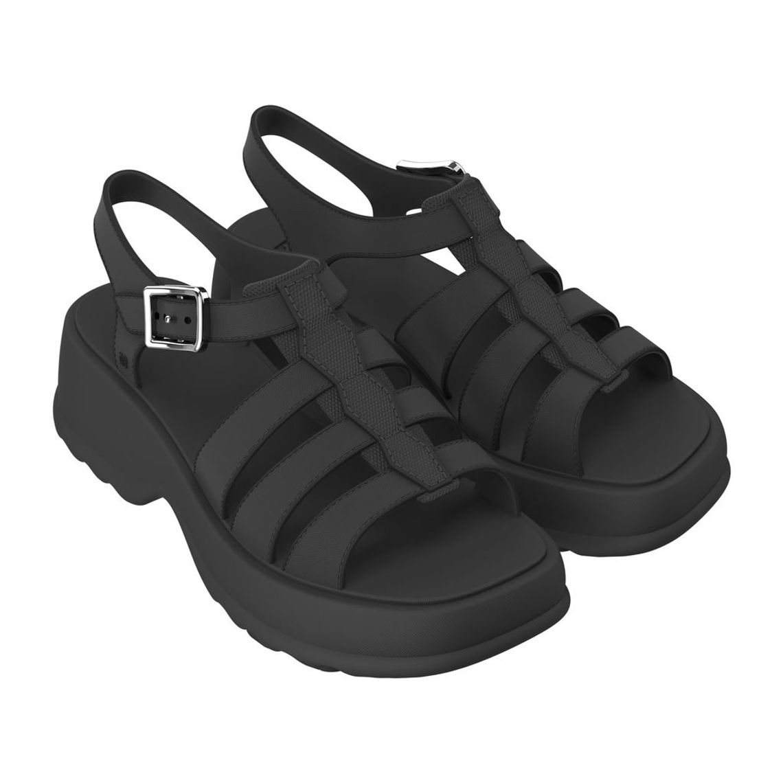 Sandália Zaxy Join Flat Preto kallan