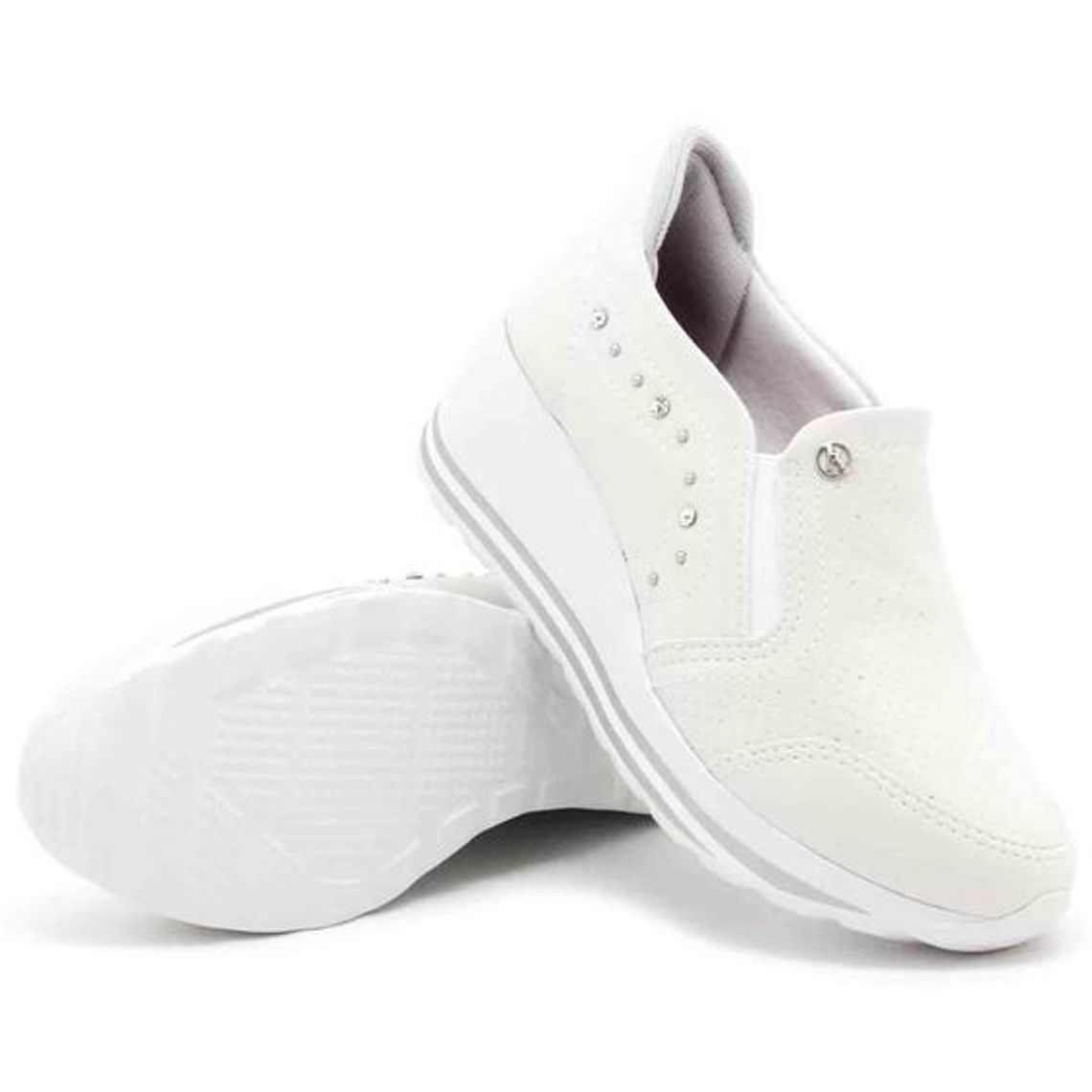 Tenis Kolosh Anabela Branco Tênis Kolosh Conforto Anabelado