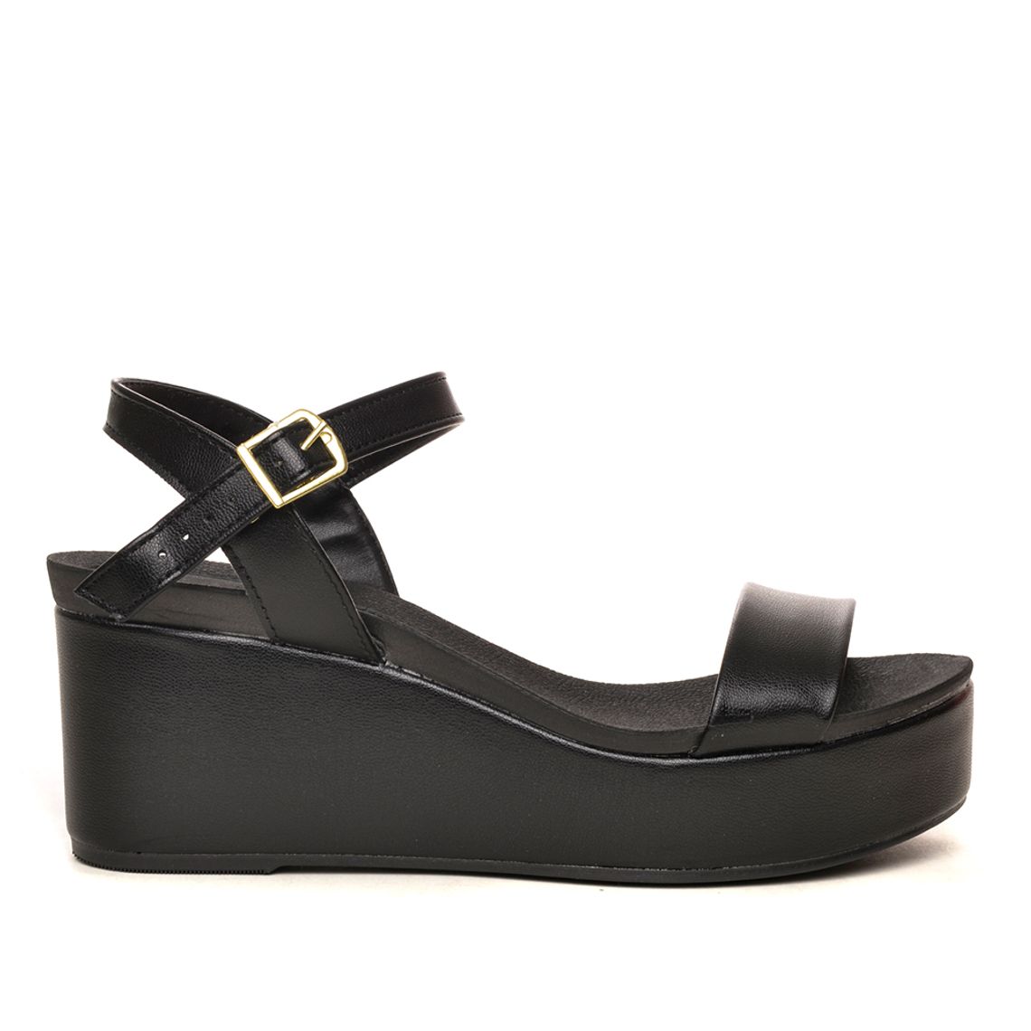 Sandália Beira Rio Anabela Preto kallan