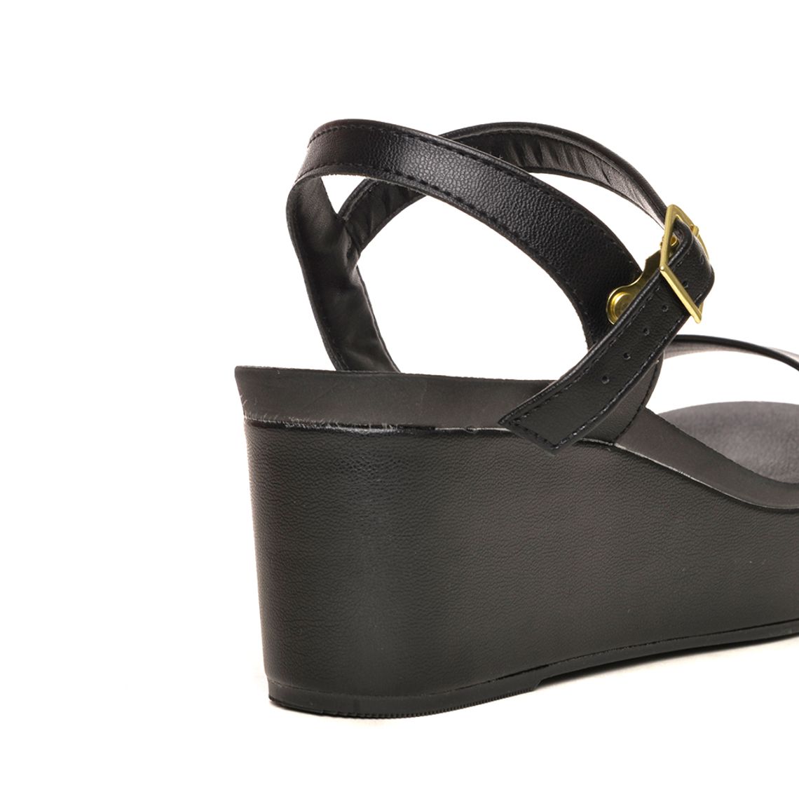 Sandália Beira Rio Anabela Preto kallan